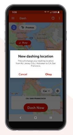 DoorDash in Another State