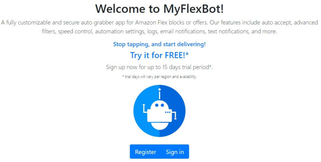 Amazon Flex Bot